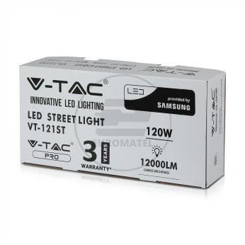 Oprawa uliczna VT-121ST SAMSUNG CHIP 120W 4000K 12000lm 3 Lata Gwarancji 533