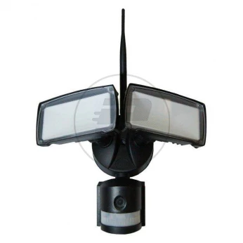 Projektor LED z Kamerą WiFi 18W Czujnik Ruchu Czarny V-TAC VT-4818 6000K 600lm