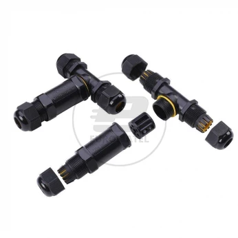 Mufa kablowa rozgałęźna skręcana 8-12mm2 450V 24A Czarna IP68 5978