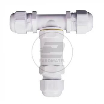 Mufa Hermetyczna VT-869 Konektor Trójnik fi 8-12mm Biały IP68 5979