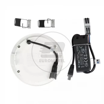 Panel Premium V-TAC 6W LED SAMSUNG CHIP Okrągły 120x12mm VT-606 3000K 420lm 5 Lat Gwarancji