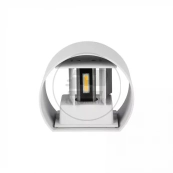 Kinkiet LED VT-759 6W 4000K 660lm BIAŁY OKRĄGŁY IP65 A++ 7091