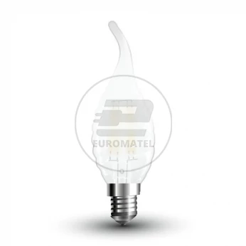 Żarówka LED V-TAC 4W Filament E14 Mrożona Twist Świeczka Płomyk VT-1923 6400K 400lm