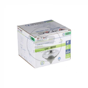 Żarówka LED V-TAC AR111 12W GU10 40st COB Ściemnialna VT-1112 3000K 650lm