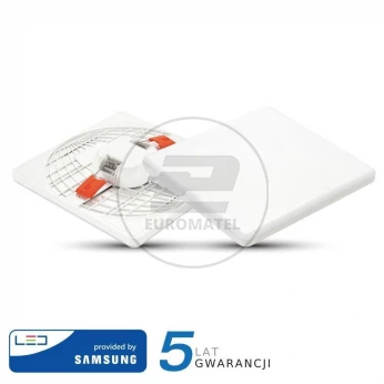 Panel V-TAC 18W LED Regulowany SAMSUNG CHIP Kwadrat 170x32mm VT-619 6400K 1350lm 5 Lat Gwarancji