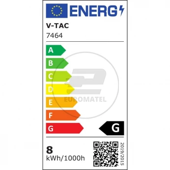 Żarówka LED V-TAC 8W Straight Filament E27 BF180 Bursztyn Ściemnialna VT-2178D 2000K 600lm