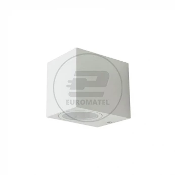 Oprawa ewelacyjna VT-7651 SLEEK GU10 WALL FITTING(ALUMINUM)SQUARE-WHITE BODY, 1 WAY IP44 7539