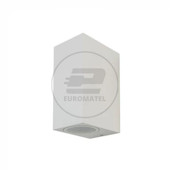 Oprawa ewelacyjna VT-7652 SLEEK GU10 WALL FITTING(ALUMINUM) SQUARE-WHITE BODY,2 WAY IP44 7541
