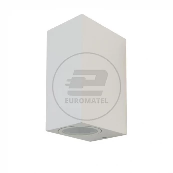 Oprawa ewelacyjna VT-7652 SLEEK GU10 WALL FITTING(ALUMINUM) SQUARE-WHITE BODY,2 WAY IP44 7541