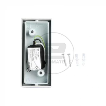 Oprawa ewelacyjna VT-7652 SLEEK GU10 WALL FITTING(ALUMINUM) ROUND-WHITE BODY,2 WAY IP44 7542