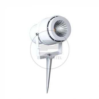 Oprawa Ogrodowa LED V-TAC Wbijana 12W Biała VT-857 4000K 720lm