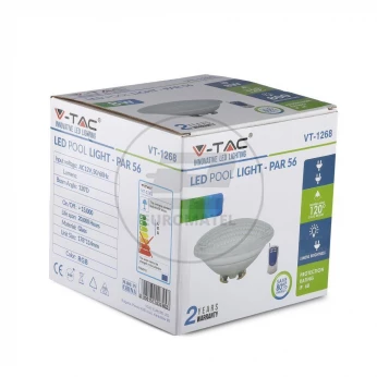 Żarówka LED V-TAC Basenowa 12W PAR56 Remote Control VT-1263 RGB 1200lm