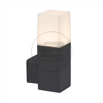 Oprawa Ogrodowa V-TAC GU10 Kinkiet Kwadrat Aluminium Czarny 121x80x250mm IP54 VT-7613 3 Lata Gwarancji