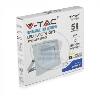 Projektor LED 50W 6000lm 6400K 120lm/W Dioda SAMSUNG Biały IP65 763
