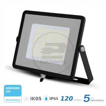 Projektor LED 100W 12000lm 6400K 120lm/W Dioda SAMSUNG Czarny IP65 767