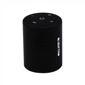 Przenośny Głośnik Bluetooth Micro USB Wysokiej jakości przewód 1500mah Czarny V-TAC VT-6244