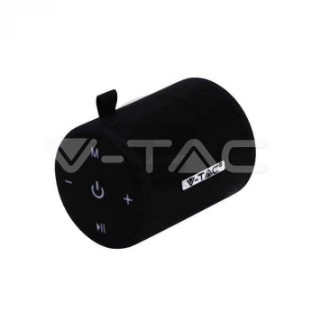 Przenośny Głośnik Bluetooth Micro USB Wysokiej jakości przewód 1500mah Czarny V-TAC VT-6244