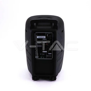Głośnik Przenośny V-TAC 35W Mikrofon, RGB, PILOT, USB, Micro SD & FM Radio, na kółkach 510x320x270 VT-6212