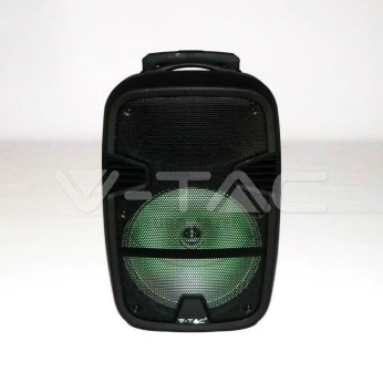 Głośnik Przenośny V-TAC 35W Mikrofon, RGB, PILOT, USB, Micro SD & FM Radio, na kółkach 510x320x270 VT-6212