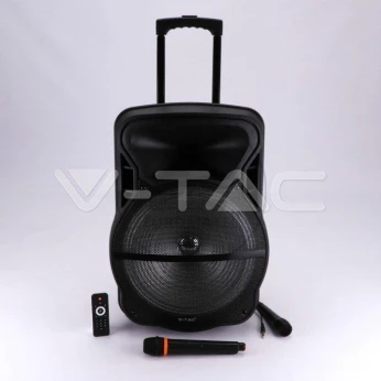 Głośnik Bezprzewodowy na kółkach 50W VT-6315 1x Mikrofon przewodowy 1x Mikrofon bezprzewodowy 7738
