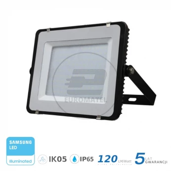 Projektor LED 200W 24000lm 6400K 120lm/W Dioda SAMSUNG Czarny IP65 779