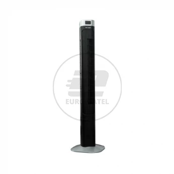 Wentylator Wieżowy V-TAC z wyświetlaczem temperatury i pilotem 55W 120cm Czarny VT-5546