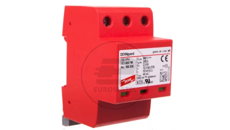 Ogranicznik przepięć C Typ 2 PV 600V DC 3P 12,5kA 2,5kV DEHNguard compact YPV SCI 600 FM 950536