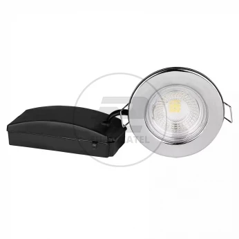 Oczko LED SAMSUNG CHIP 5W Hermetyczne IP65 Ściemnialne Chrom VT-885 4000K 500lm 5 Lat Gwarancji