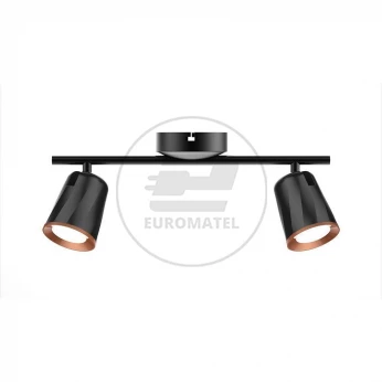 Lampa Ścienna VT-812 12W 3000K 960lm Czarna 8255