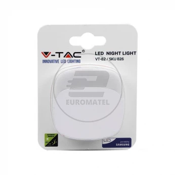 Oświetlenie Nocne LED VT-82 CHIP 3000K Kwadrat 826