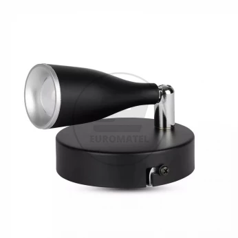 Lampa Ścienna VT-805 4,5W 3000K 360lm Czarna 8263