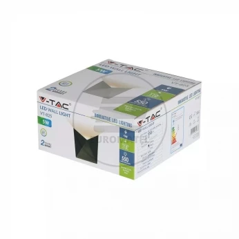 Kinkiet Ścienny V-TAC 5W LED Czarny IP65 VT-825 4000K 550lm