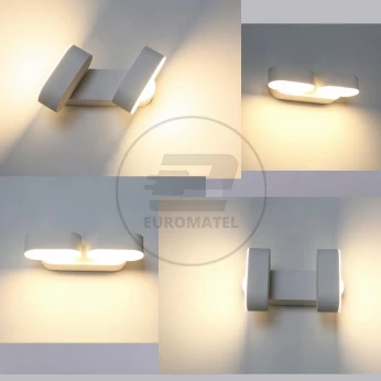 Kinkiet Ścienny V-TAC 12W LED Obrotowy 350st Czarny VT-814 3000K 1100lm