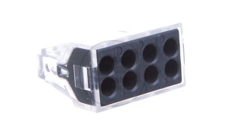 Szybkozłącza 8 pinów szara 24A 240/415V AC 1,0-2,5mm2 /8szt./ LZ-CMK108-SZ