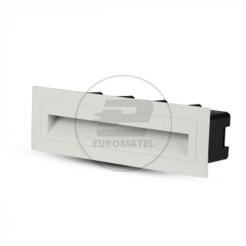 Oprawa Schodowa 6W LED V-TAC Wpuszczana Biały Prostokąt 230V VT-856 3000K 240lm