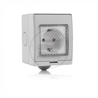 Gniazdo Hermetyczne WiFi IP54 V-TAC Amazon Alexa, Google Home, Nest VT-5000