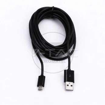 Przewód Micro USB 3M High Speed Czarny V-TAC VT-5333