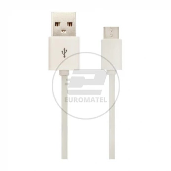 Przewód Micro USB 3M High Speed Biały V-TAC VT-5333
