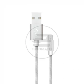 Przewód Micro USB V-TAC 1M Srebrny Seria Platinum VT-5331