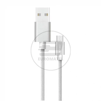 Przewód Micro USB V-TAC Typ C 1M Srebrny Seria Platinum VT-5334