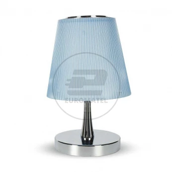 Lampka Nocna V-TAC 5W LED Ściemnialna Chrom + Niebieski VT-1035 4000K 300lm