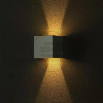 Kinkiet Ścienny V-TAC 12W LED Góra/Dół Regulowany Chip BRIDGELUX Biały Kwadrat IP65 VT-759-12 4000K 1100lm