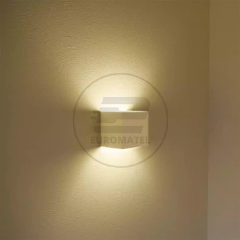 Kinkiet Ścienny V-TAC 12W LED Góra/Dół Regulowany Chip BRIDGELUX Biały Kwadrat IP65 VT-759-12 4000K 1100lm