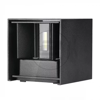 Oprawa elewacyjnaVT-759-12 12W-WALL LAMP WITH BRIDGELUX CHIP COLORCODE:3000k BLACK SQUARE 8529