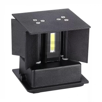 Oprawa elewacyjnaVT-759-12 12W-WALL LAMP WITH BRIDGELUX CHIP COLORCODE:3000k BLACK SQUARE 8529
