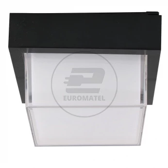 Oprawa ewelacyjna VT-828 12W LED WALL LIGHT COLORCODE:3000K,BLACK -SQUARE 8543