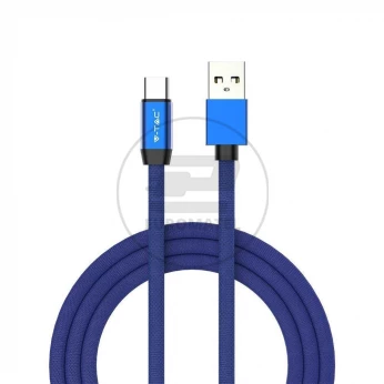 Przewód Micro USB V-TAC Typ C 1M Niebieski Seria Ruby VT-5342