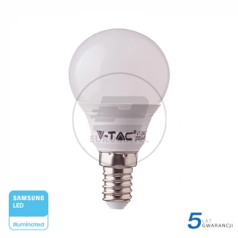 Żarówka LED VT-290 SAMSUNG CHIP 7W E14 P45 4000K 600lm A+ 180st. 864
