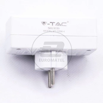 Rozgałęźnik 4x 10A 250V V-TAC Biały VT-1004