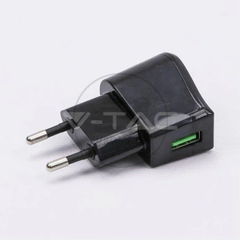 Ładowarka USB 2A 10W V-TAC Czarna VT-1024